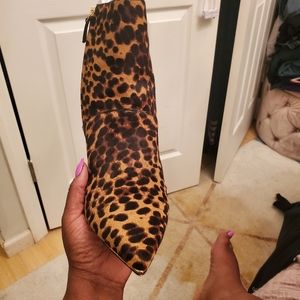 Tory Burch,Lila calf hair zip-up boot size: 10 1/2